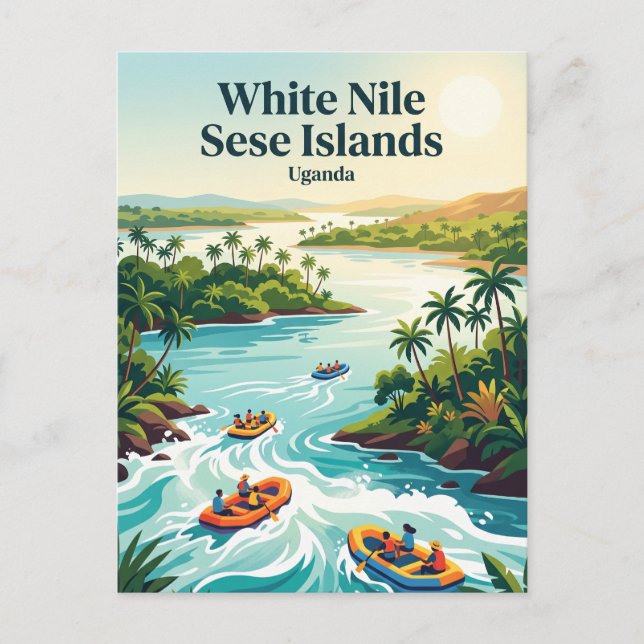 White Nile Sese Islands Uganda Postcard (Front)