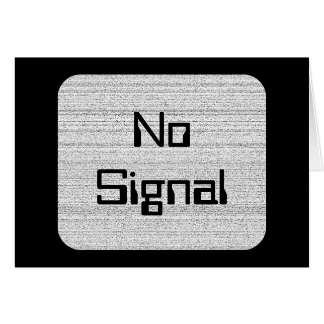 White Noise. Black and White Snowy Grain. (Front Horizontal)