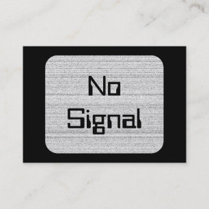 White Noise. Black and White Snowy Grain. Business Card