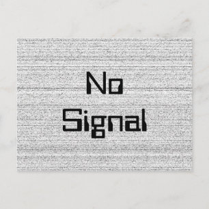 White Noise. Black and White Snowy Grain. Postcard