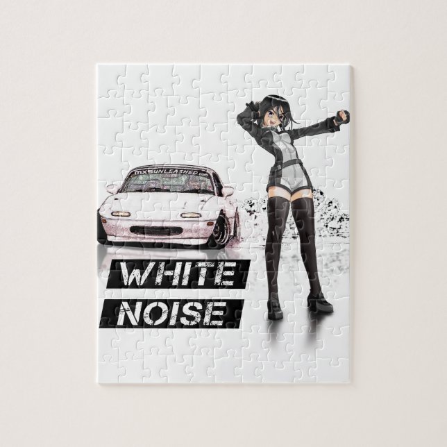 White Noise MX5 Miata Jigsaw Puzzle (Vertical)