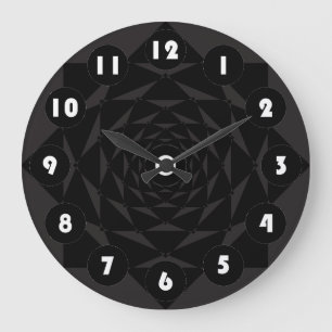white numbers Acrylic Wall Clock