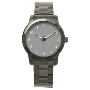 White Numbers On Grey Womens cn Watch