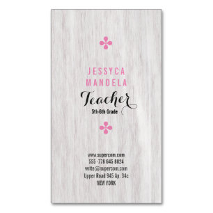 White oak, magnetic business card