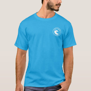 White Ocean Wave Circle Design Key Largo T-Shirt