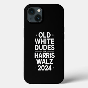 White Old Dudes for Harris Walz Democratic Politic iPhone 13 Case