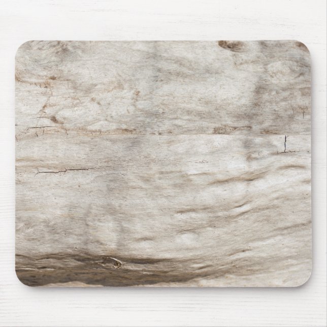 White old oak wood pattern mouse pad (Front)