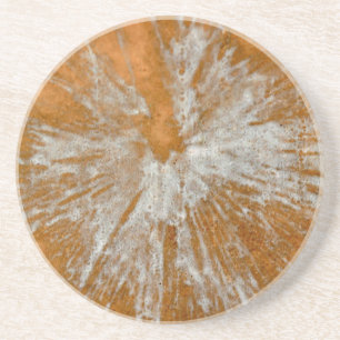 White on Gold Paintball Coaster