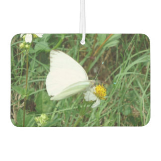 White on Green Car Air Freshener