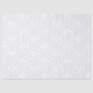 White on White Lace Embossed Look Tissue Paper