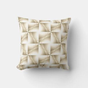White on White on White Abstract Throw Pillow