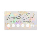 white opal design loyalty card