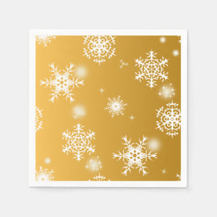 White openwork snowflakes.  napkin