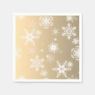 White openwork snowflakes.  napkins