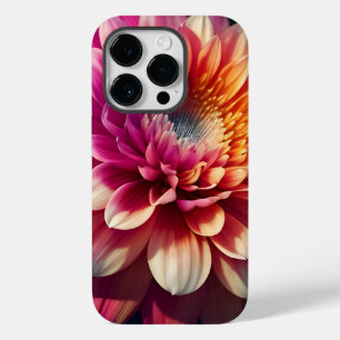 White Orange Yellow Pink Purple Blue Dahlia Flower Case-Mate iPhone 14 Pro Case