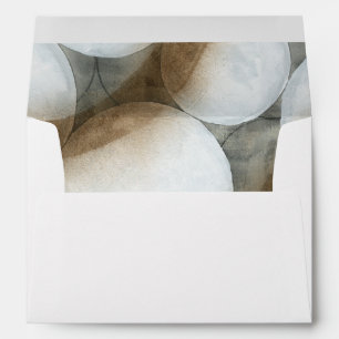 White Orbs & Brown Circles Envelope