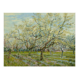 White Orchard by Vincent Van Gogh Poster