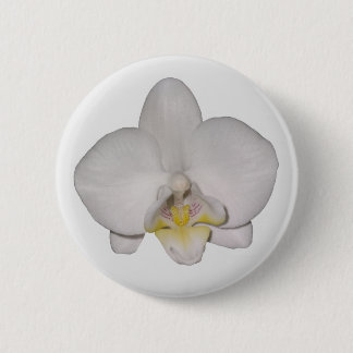 White Orchid Button