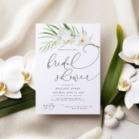 White Orchid | Elegant Tropical Bridal Shower