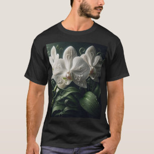 White Orchid Floral T-Shirt