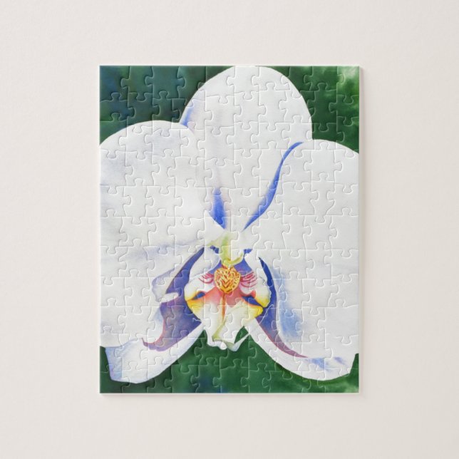 White Orchid Jigsaw Puzzle (Vertical)