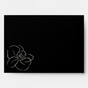 White Orchid • Modern Tropical Wedding Envelope