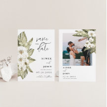 White Orchid Save the Date