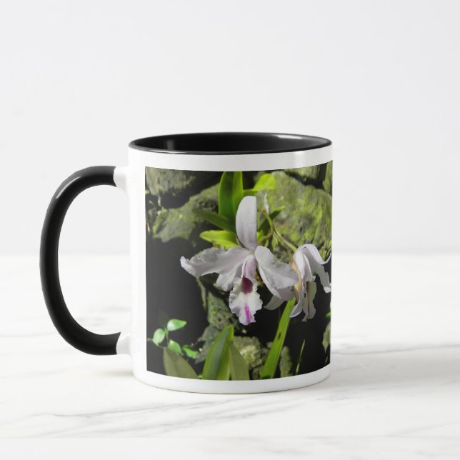 White Orchids Mug (Left)