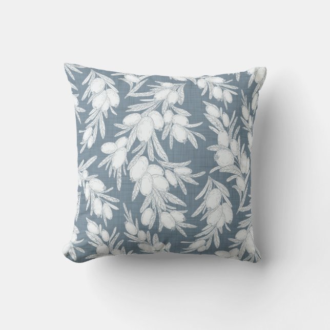 White Outline Berry Cushion (Front)