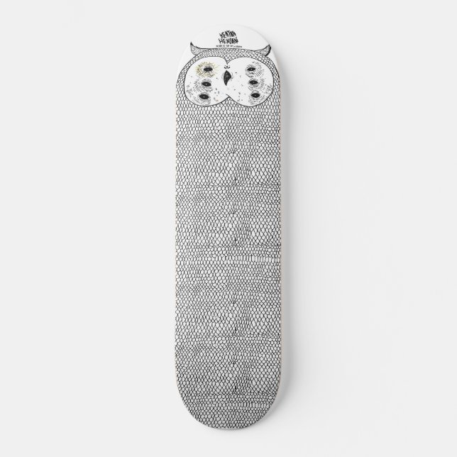 White Owl by Keaton Henson Skateboard (Front)