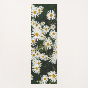 White Oxeye Daisy Meadow Yoga Mat