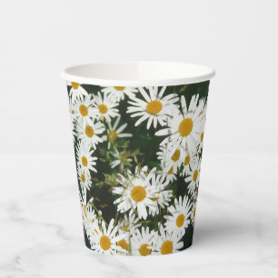 White Oxeye Daisy, Moon Daisy Meadow Paper Cups