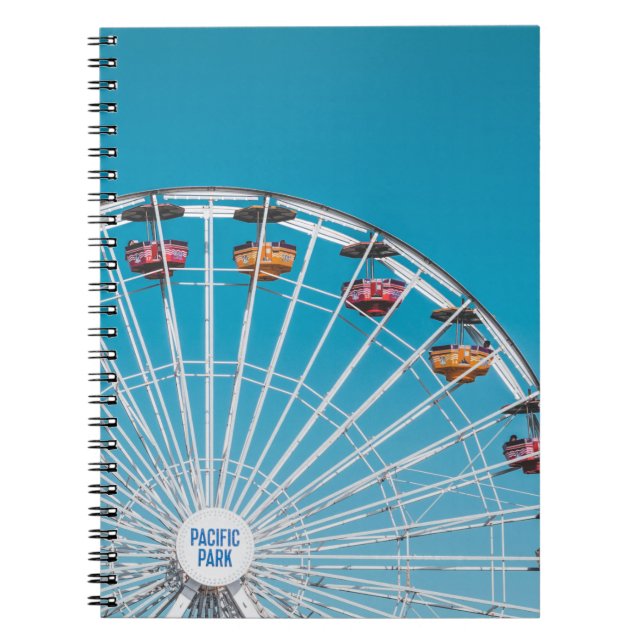 White Pacific Park ferris wheel Notebook (Front)
