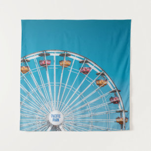White Pacific Park ferris wheel Tapestry
