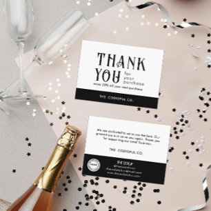 White Package Insert Card