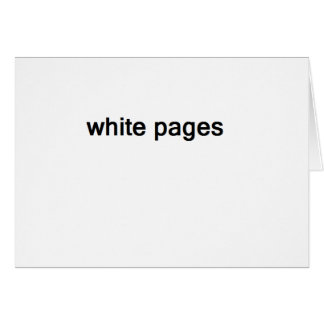 white pages