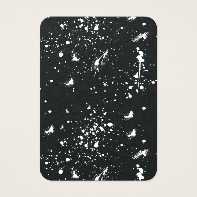 White Paint Splash Graphic Splat White Ink Stain (Front)