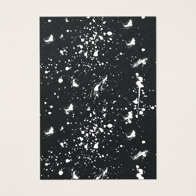 White Paint Splash Graphic Stain White Ink Splat (Front)