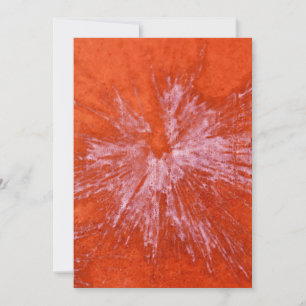 White Paintball on Red