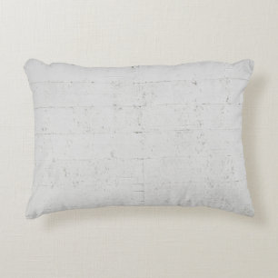 White painted concrete wall concrete decorative cushion