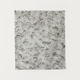 White painted wall tapestry