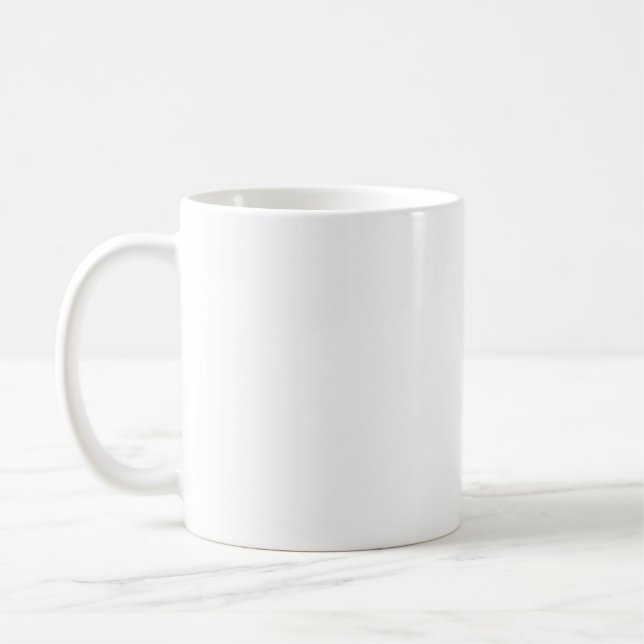 White, Pale Gray Mug (Left)