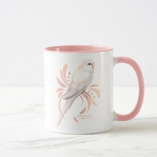 White Parakeet Mug (Right)