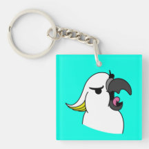 White Parrot with Funny Text