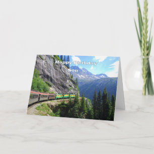 White Pass & Yukon Route Son Train Happy Birthday Card