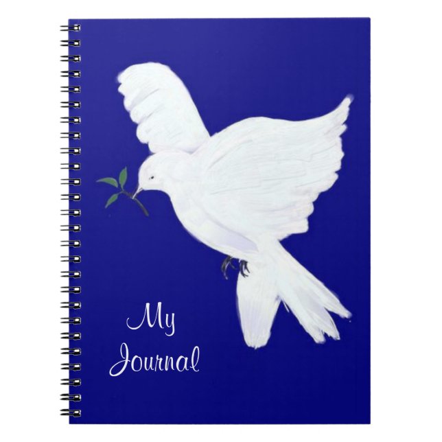 White Peace Dove-My Journal (Front)