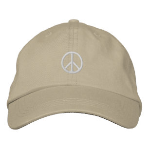 White peace Sign Hat