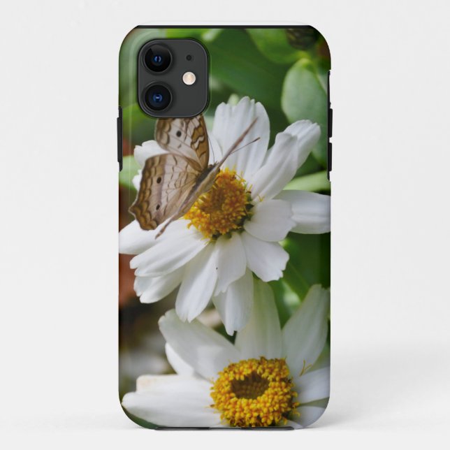 White Peacock Butterfly Case-Mate iPhone Case (Back)