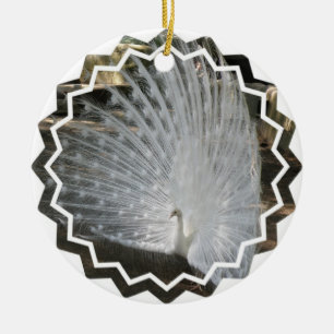 White Peacock Ornaments