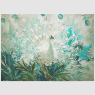 White Peacock Tissue Paper